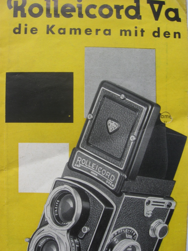 ROLLEICORD Va Kamera 1957 - folder