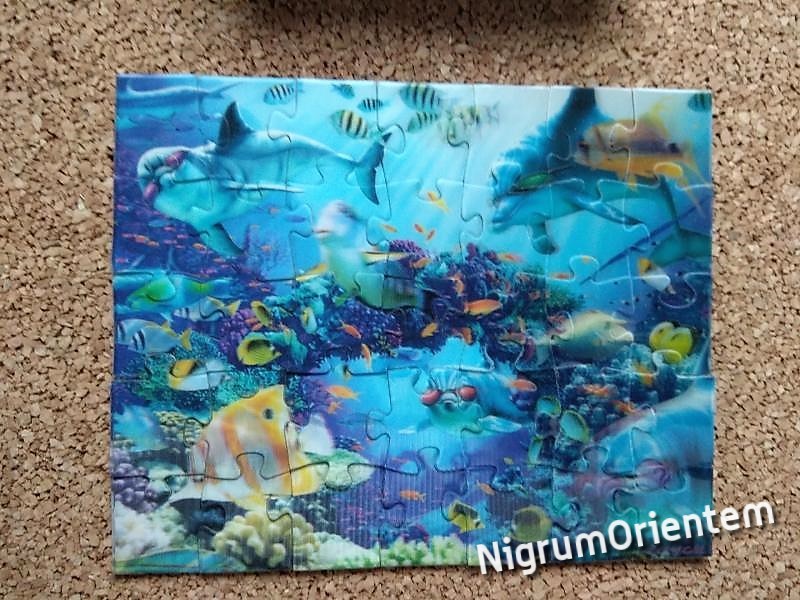 puzzle 3D ocean ryby