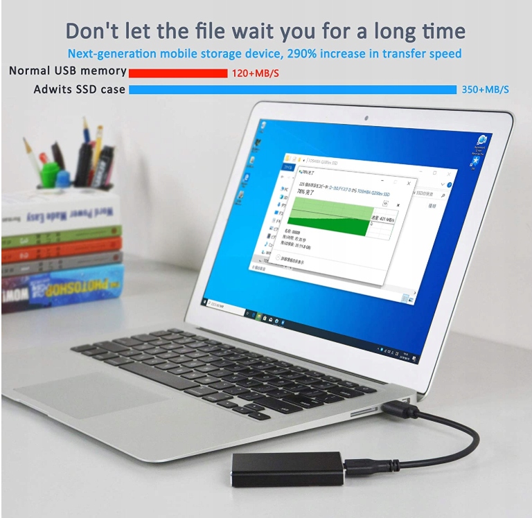 ADWITS LS-721M Obudowa do dysku MSATA SSD USB 3.0