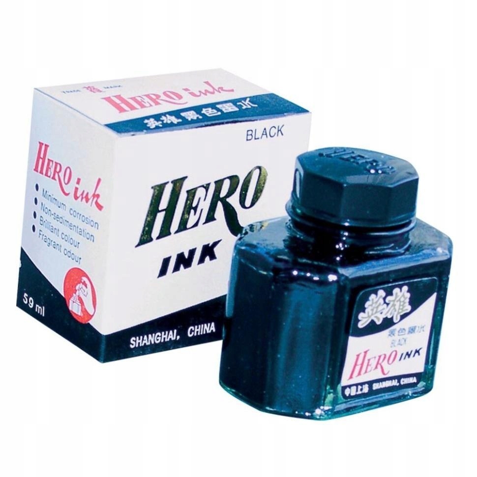 ATRAMENT HERO 59ML CZARNY, TITANUM