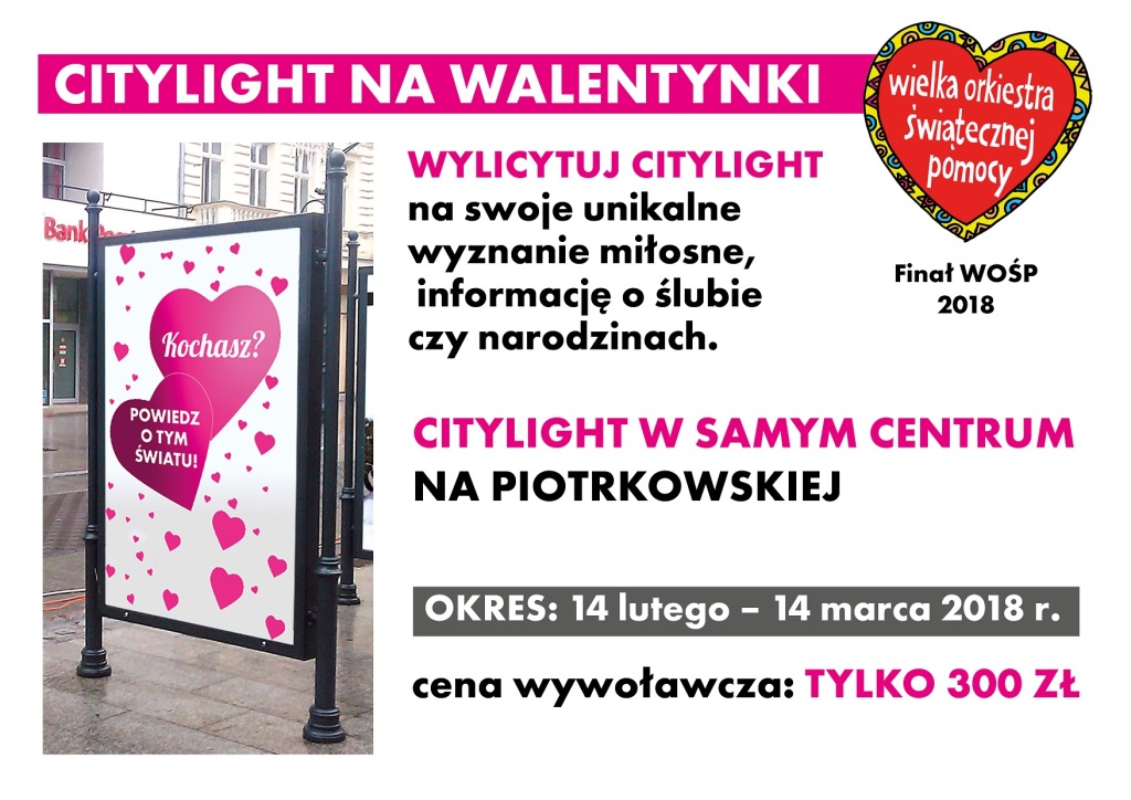 Citylight na Walentynki