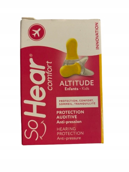 Zatyczki do uszu stopery dla DZIECKA- SAMOLOT 1 para + ETUI