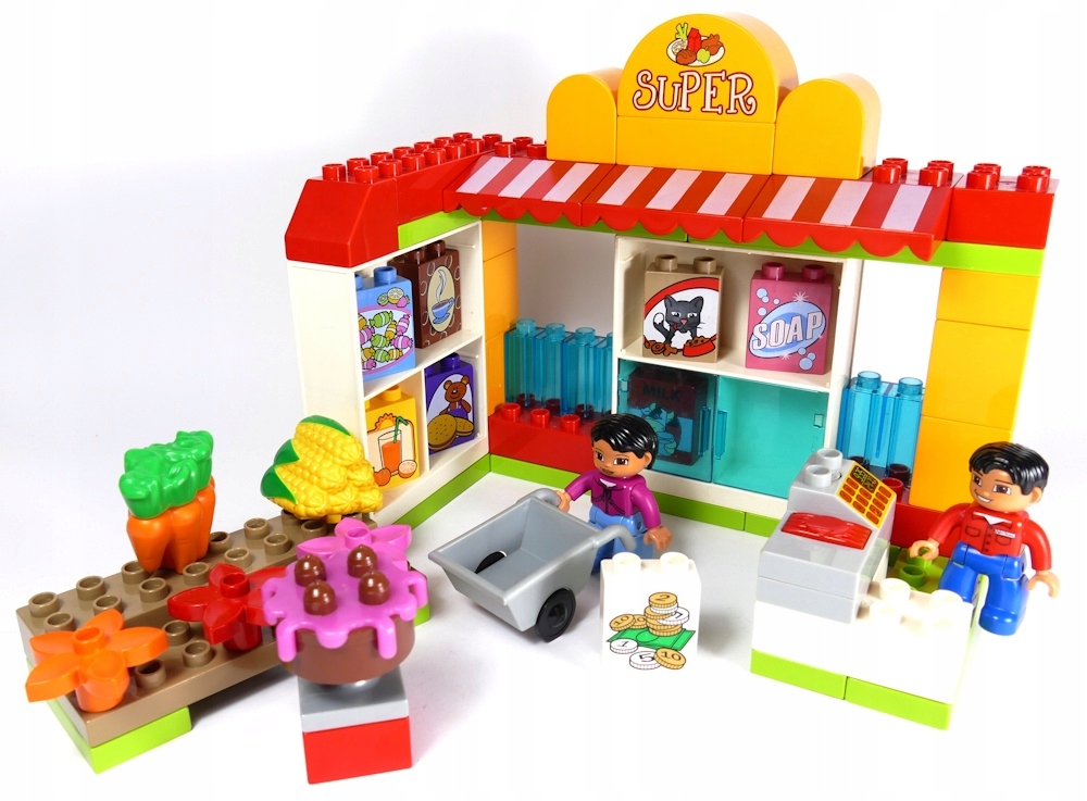 Bliv sammenfiltret mærkelig afbalanceret LEGO DUPLO 5604 SUPERMARKET SKLEP - 9999236380 - oficjalne archiwum Allegro