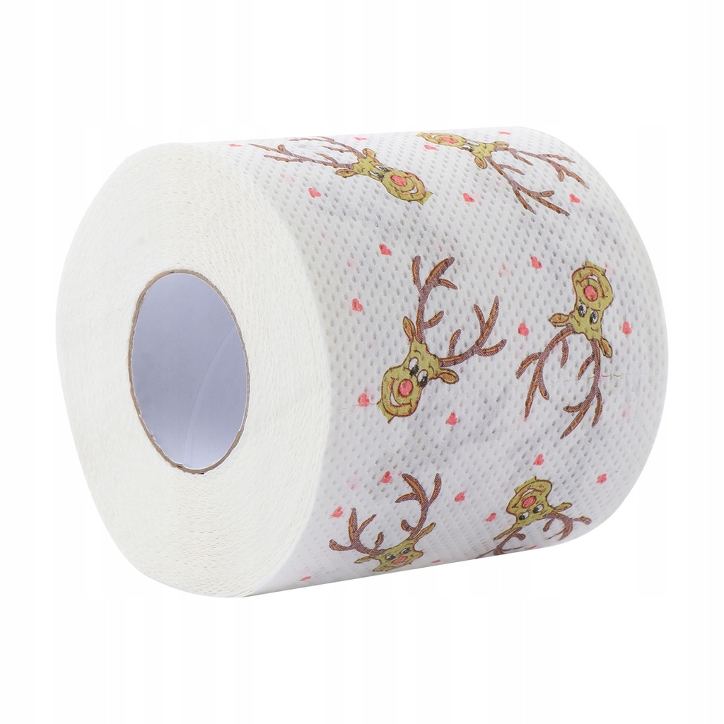 1 rolka świątecznego papieru toaletowego Kolorowy