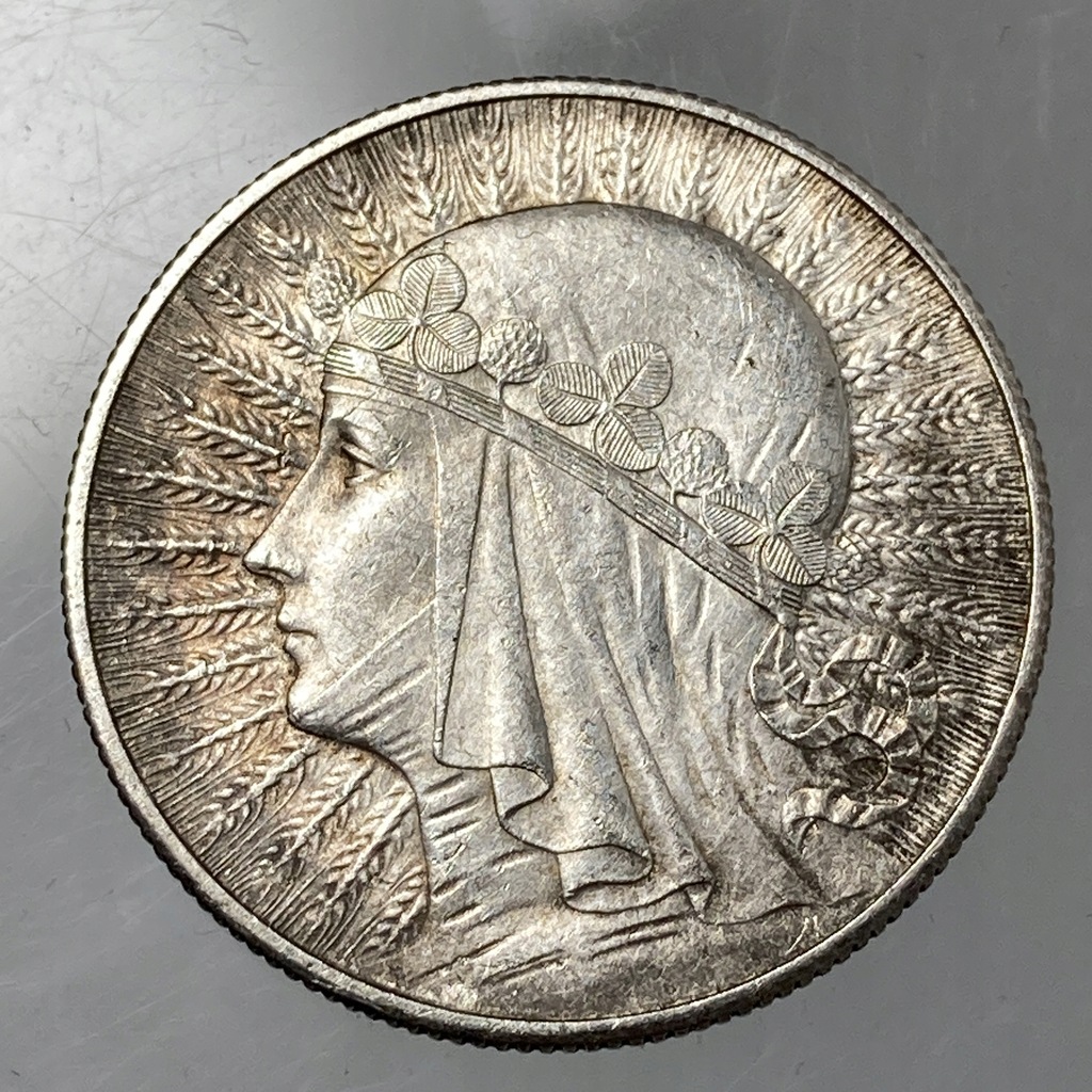 II RP 5 złotych 1932 Londyn Polonia śliczne srebro