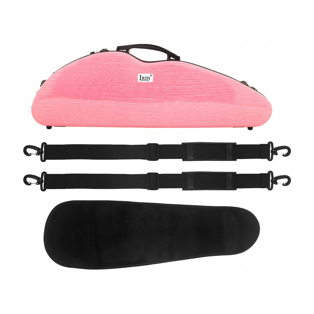 4/4 Full Size Violin Case Carrying Case Adjustable Straps Professional Pink