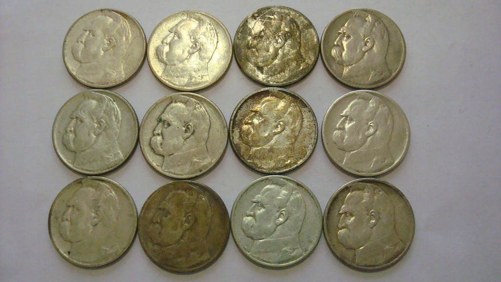 Zestaw 12 x moneta 2 zł Piłsudski 1934
