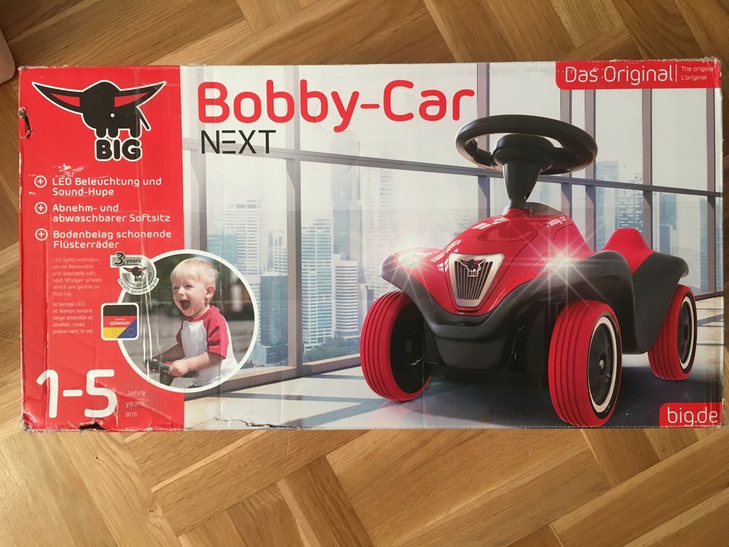 BIG BOBBY CAR NEXT CZERWONY jeździk samochodzik