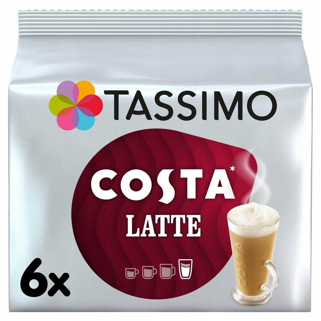 Tassimo Costa Caramel Latte Kapsułki 6szt UK 203g