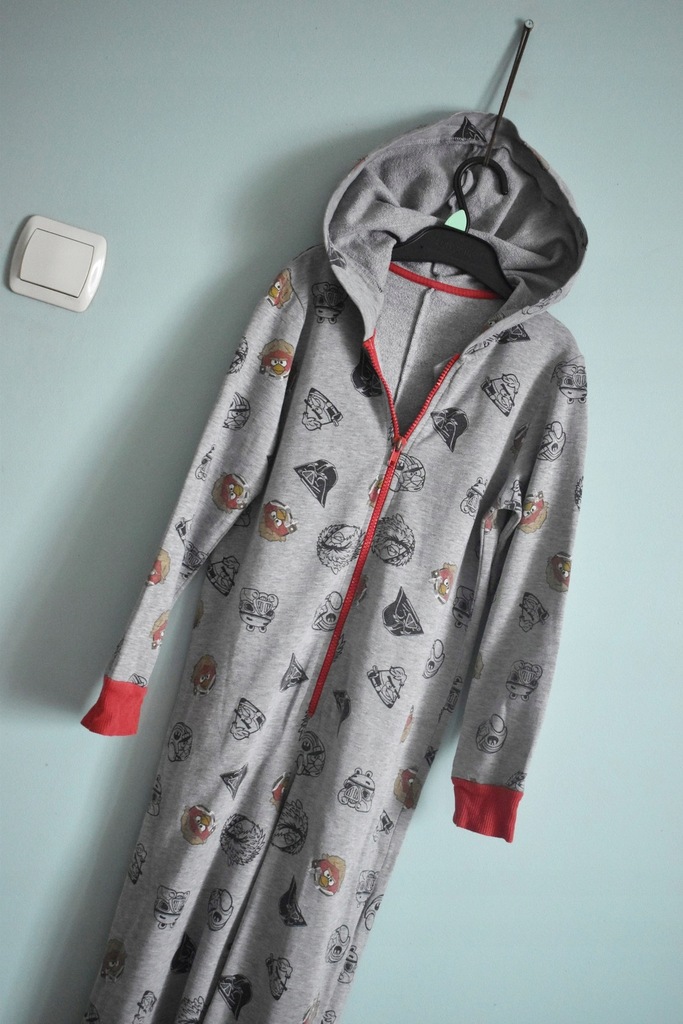 Piżama kigurumi onesie 122 128 Angry Birds bawełna