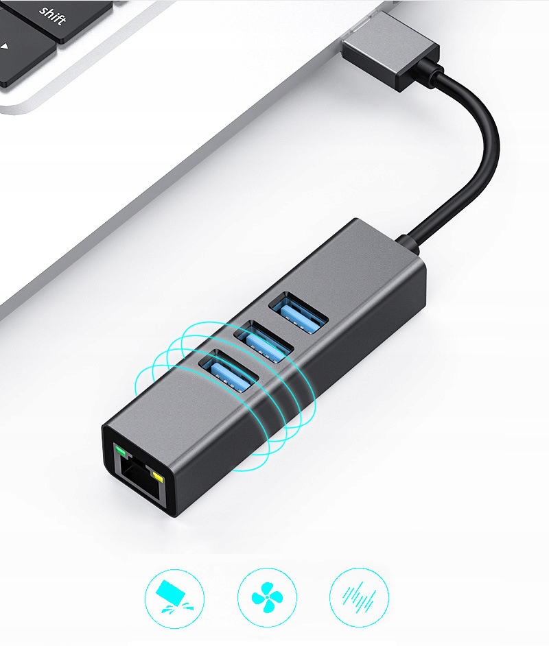 Купить СЕТЕВАЯ КАРТА 3x USB 3.0 GIGABIT LAN RJ45 1000 Мбит/с: отзывы, фото, характеристики в интерне-магазине Aredi.ru