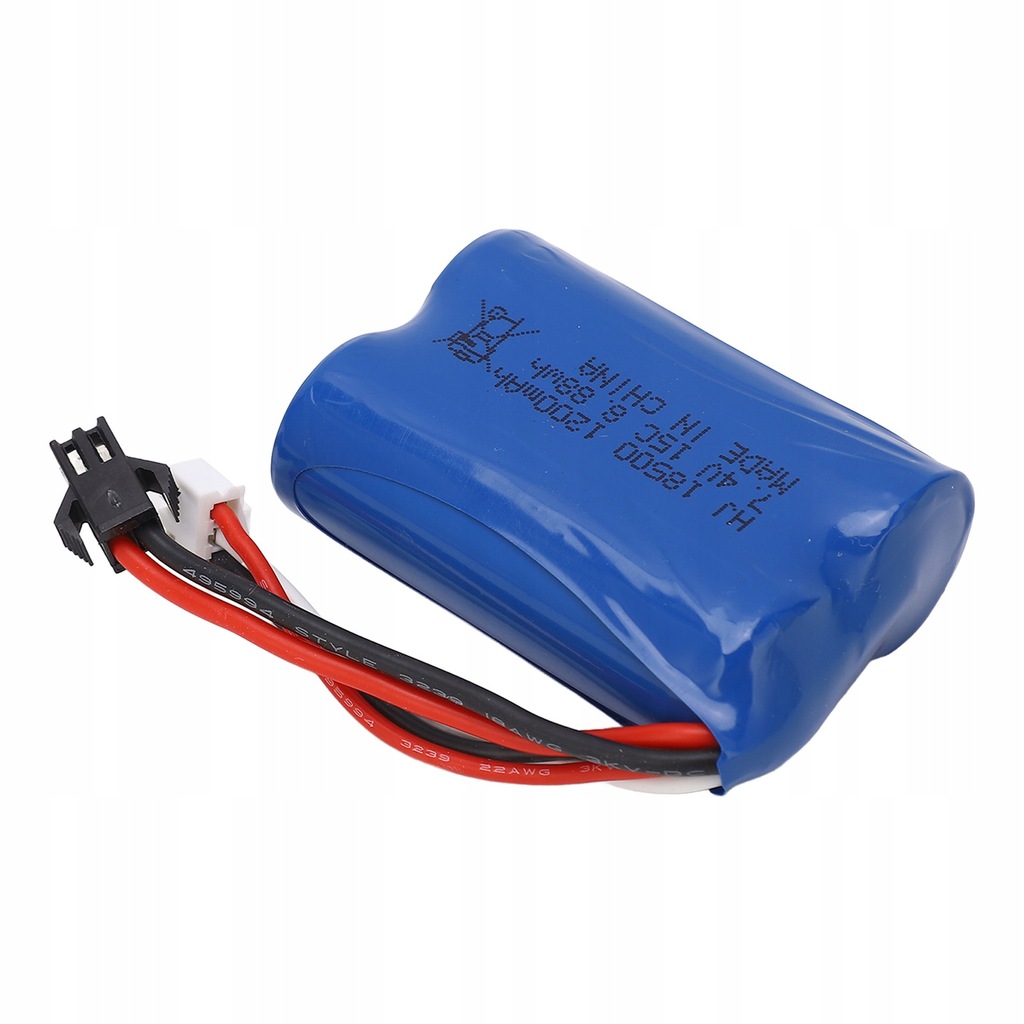 BATERIA LITOWA 7,4 V 1200 MAH 8,88Wh SM 2P DO RC SAMOCHODU RC