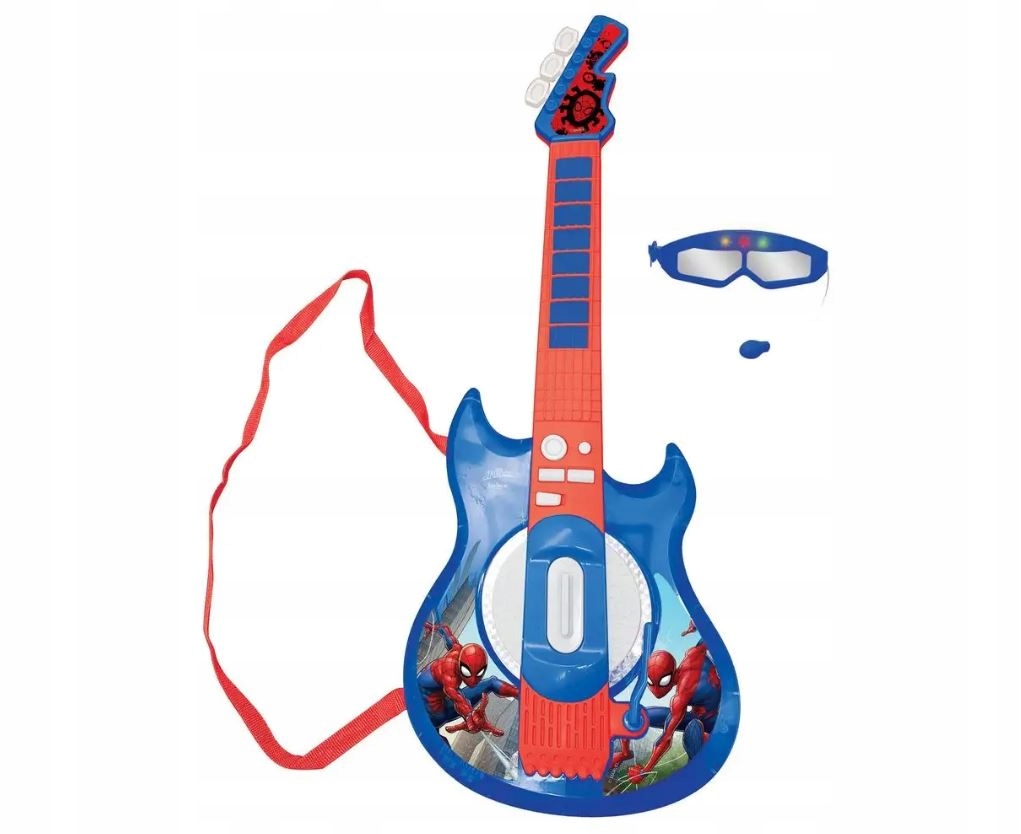 Gitara elektryczna Lexibook Spiderman K260SP, REWELACYJNA ZABAWA, OKAZJA!!