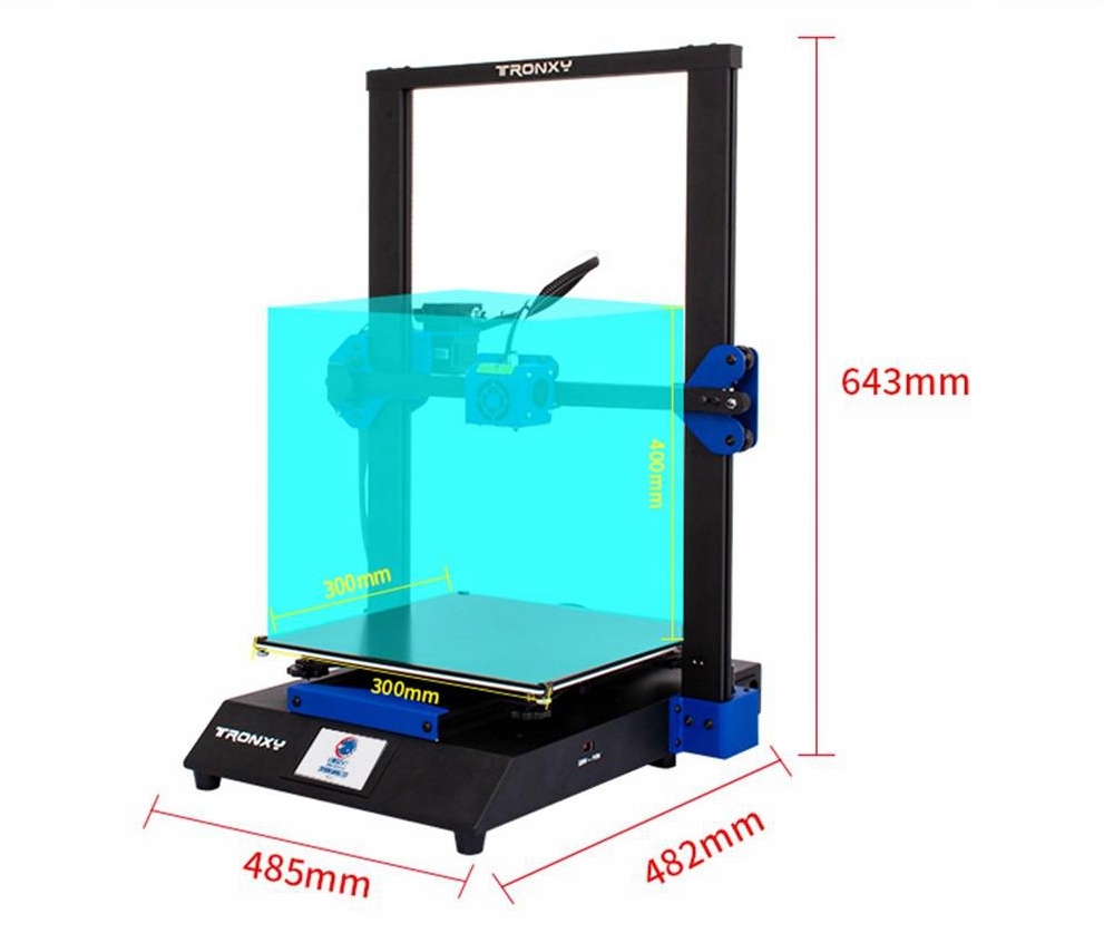 Drukarka 3d Tronxy Xy 3 Pro Arm Tmc 300x300x400mm Oficjalne Archiwum Allegro