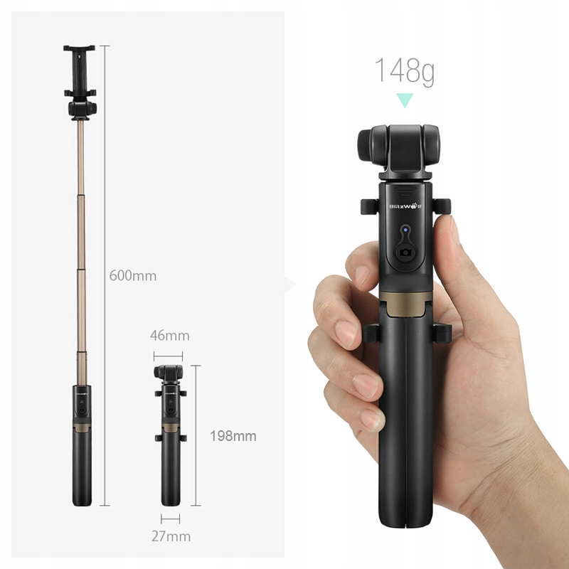 BlitzWolf Bluetooth Selfie Stick Tripod