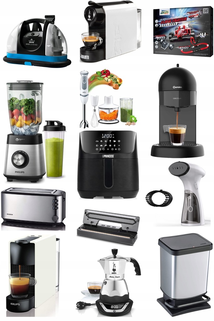 Paleta mix Amazon Bissell Braun Philips Bialetti