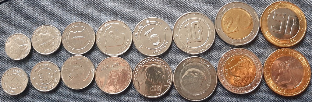ALGIERIA zestaw 8 monet