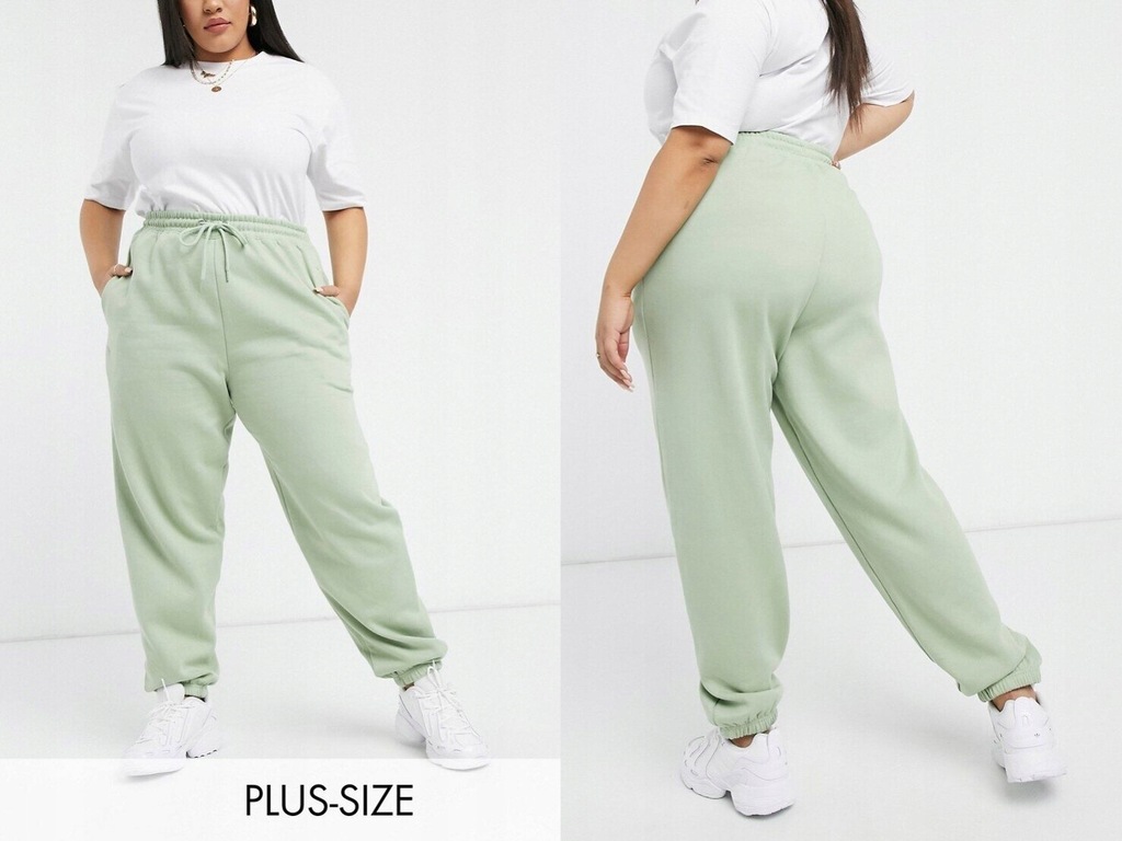 New Look Curve Zielone joggery dresy 6XL/52