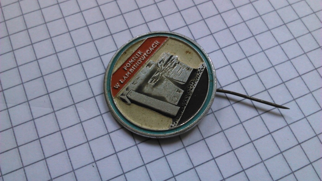 odznaka Łambinowice Obóz Koncentracyjny metalowa