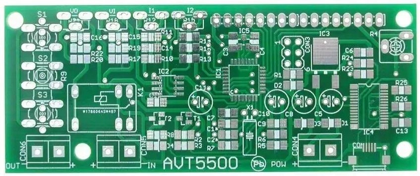 Miernik pojemności akumulatorów, AVT5500 PCB+ uP