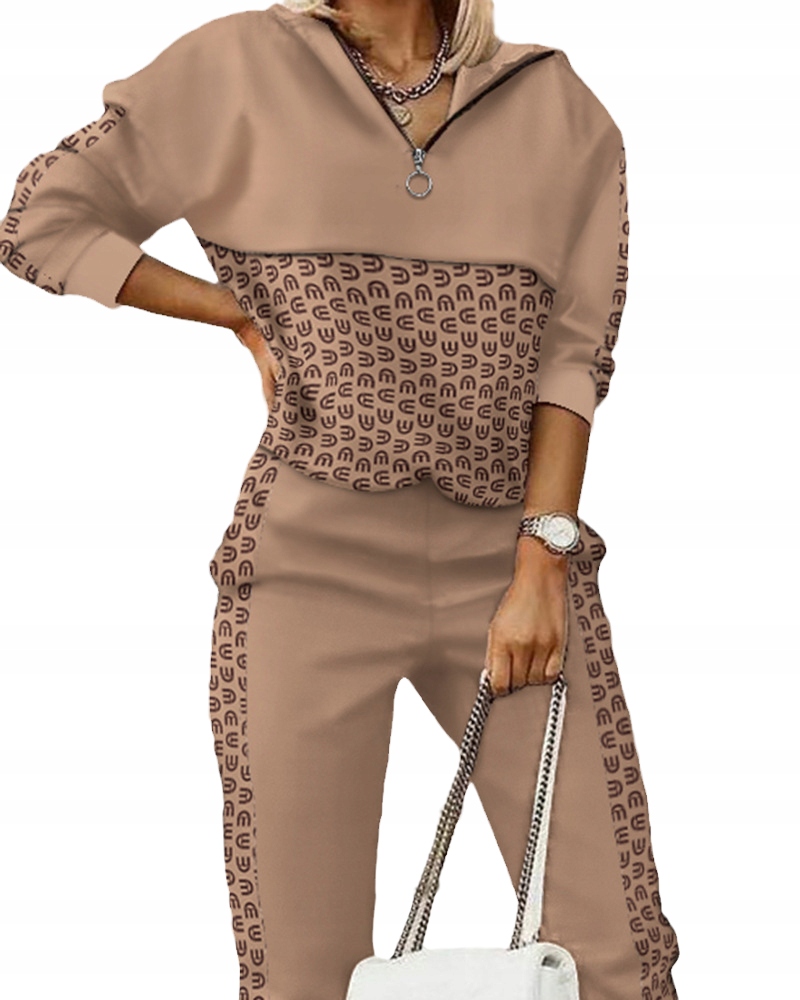 MODNY LUŹNY WYGODNY DAMSKI KOMPLET DRESOWY kolory