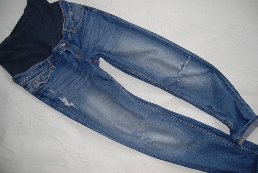 H&M MAMA***jeansy ciążowe BOYFRIEND***38
