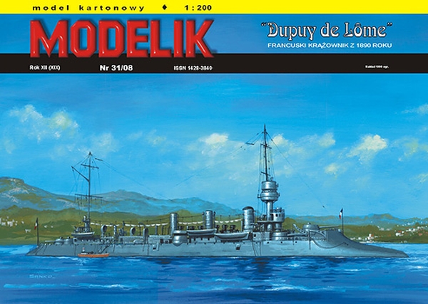 Krążownik Dupuy de Lome (Modelik 31/08) 1:200