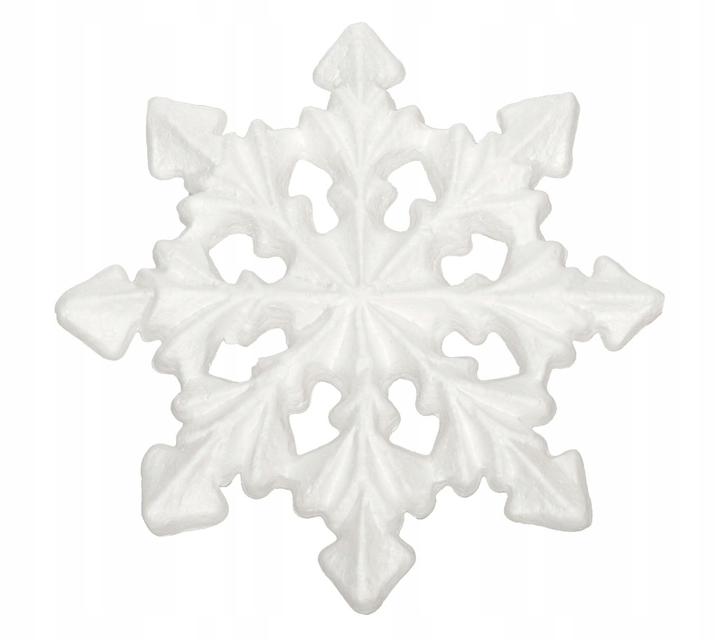 Śnieżynka Styropianowa 21 cm Dekoracja Świąteczna