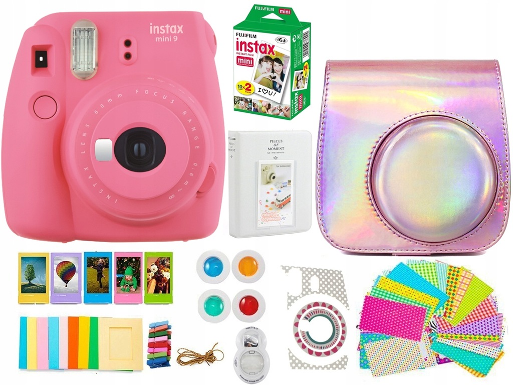 Купить ПОДАРОЧНЫЙ НАБОР Fuji INSTAX MINI 9 РОЗОВЫЙ XL LSRa: отзывы, фото, характеристики в интерне-магазине Aredi.ru