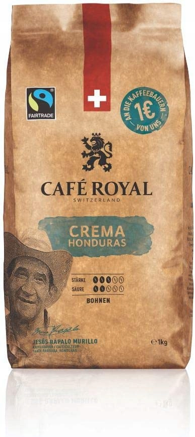 KAWA CAFE ROYAL CREMA HONDURAS1KGZIARNO USZKODZONA