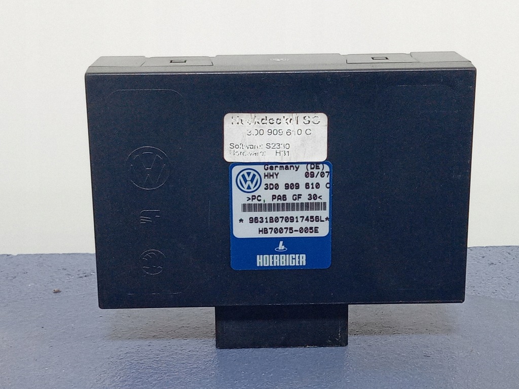 VW PHAETON STEROWNIK MODUŁ KLAPY 3D0909610C - 12667553650 - oficjalne ...