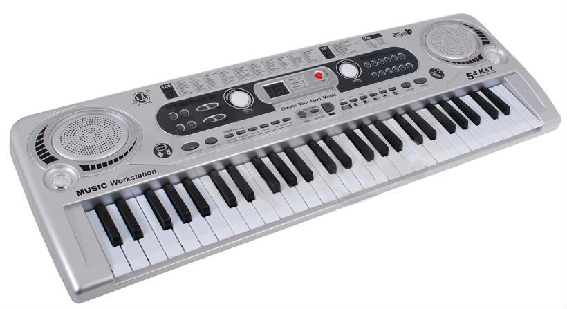 KEYBOARD ORGANY dla dzieci MIKROFON USB ZASILACZ