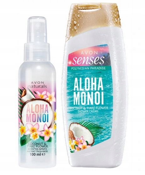 AVON Zestaw Mgiełka + Żel _ KOKOS I KWIAT TAHITI