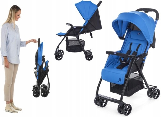 Wózek dziecięcy podróżny Chicco Ohlala niebieski