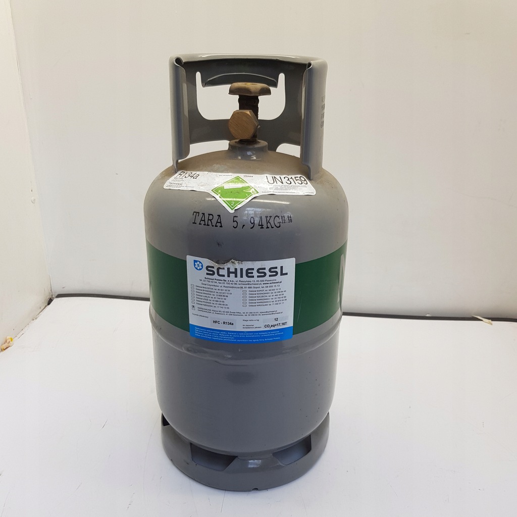 Butla wymienna na gaz (czynnik) R134a 12kg