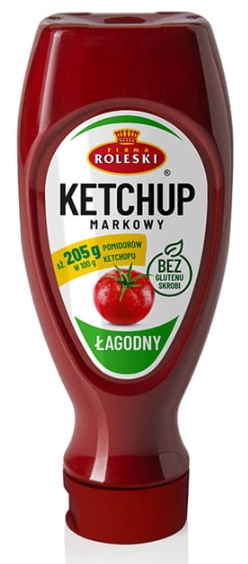 ROLESKI KETCHUP ŁAGODNY MARKOWY 450G