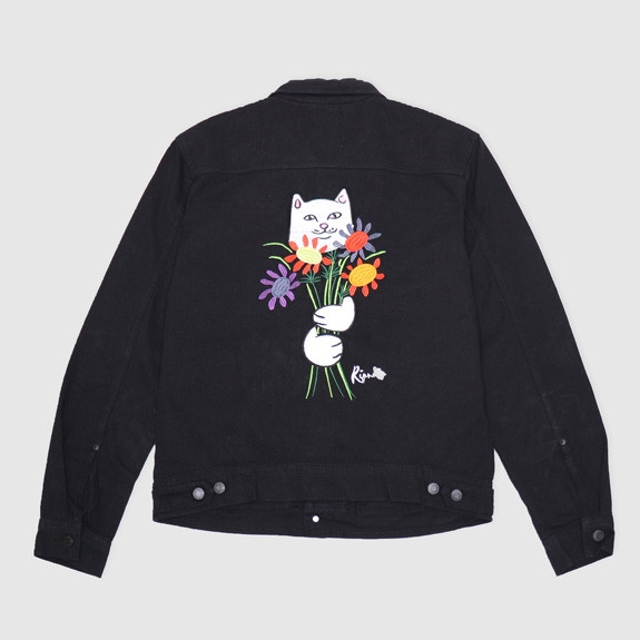 Rip N Dip Nermcasso Flower Denim Jacket Czarna 7771587334