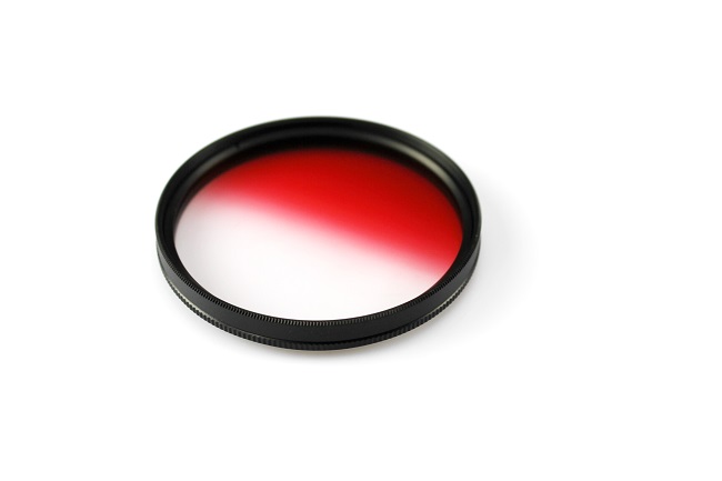 Filtr połówkowy czerwony 49 mm, TGFred49
