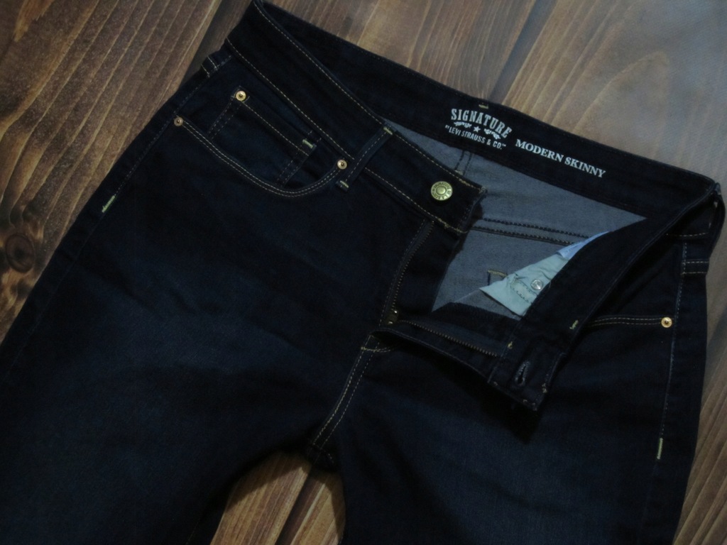 SIGNATURE by LEVI STRAUSS- MODERN SKINNY- RURKI- OLD SCHOOL- pas 83 cm