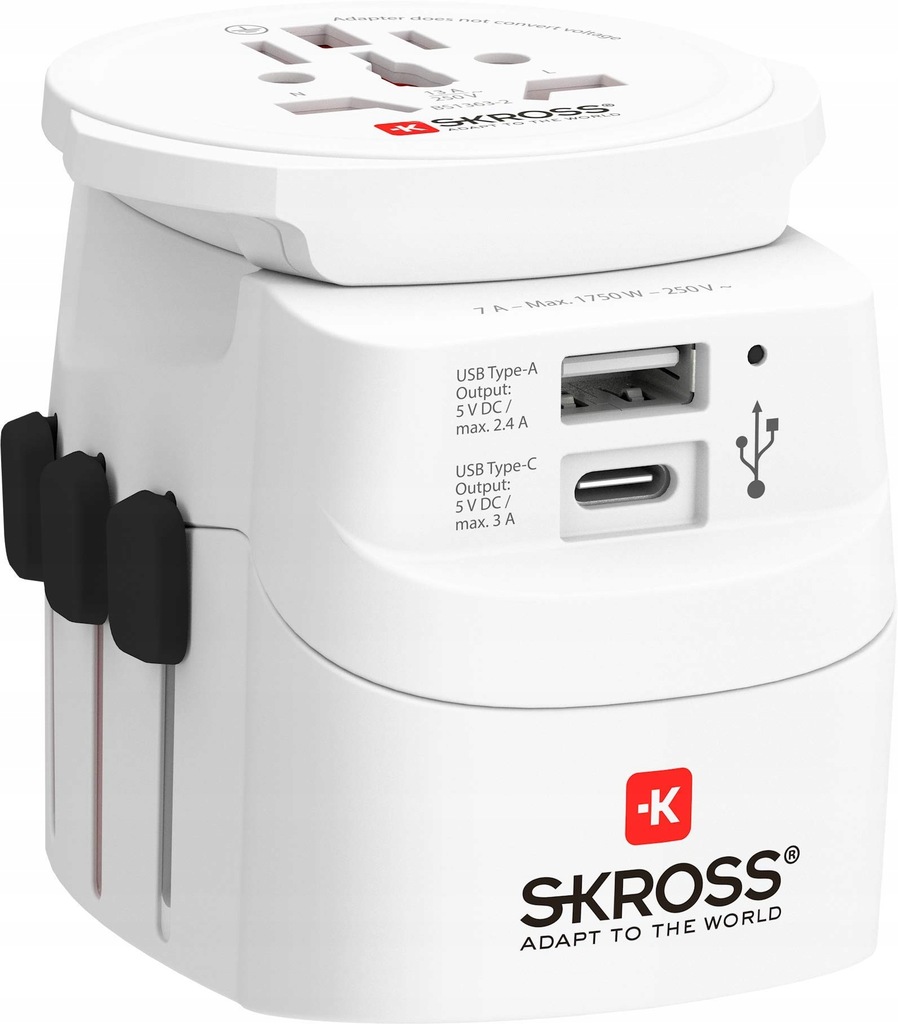Skross Pro Light Usb - światowy adapter