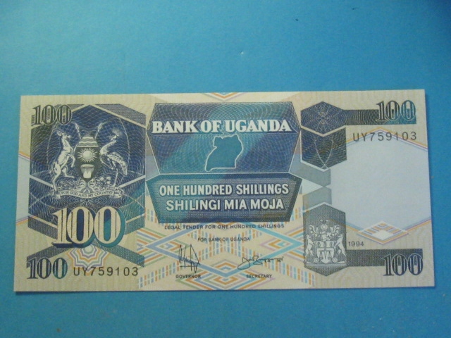 Uganda Banknot 100 Shilings 1994 UNC P-31c