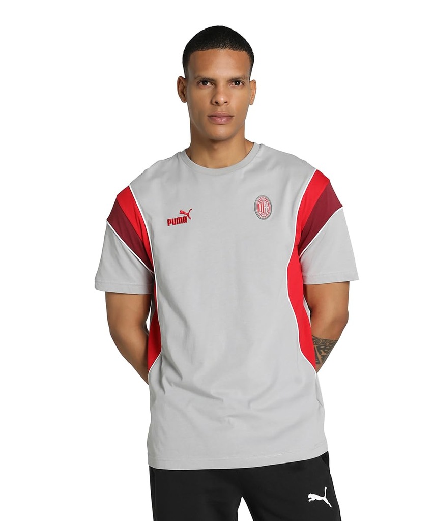 Puma Ac Milan T-Shirt FtblArchive, Szary,