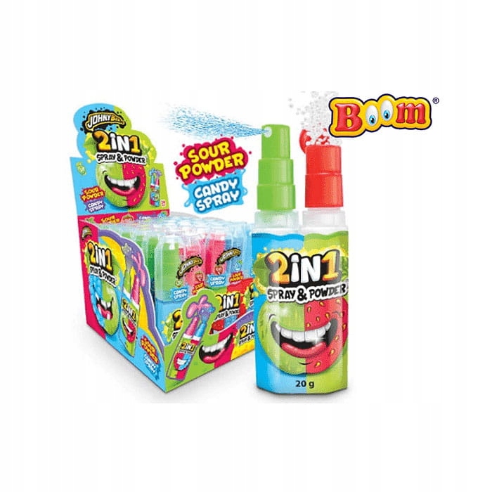 Słodycze 2w1 sprej + proszek JOHNY BEE 2IN1 SPRAY & POWDER 24 szt.