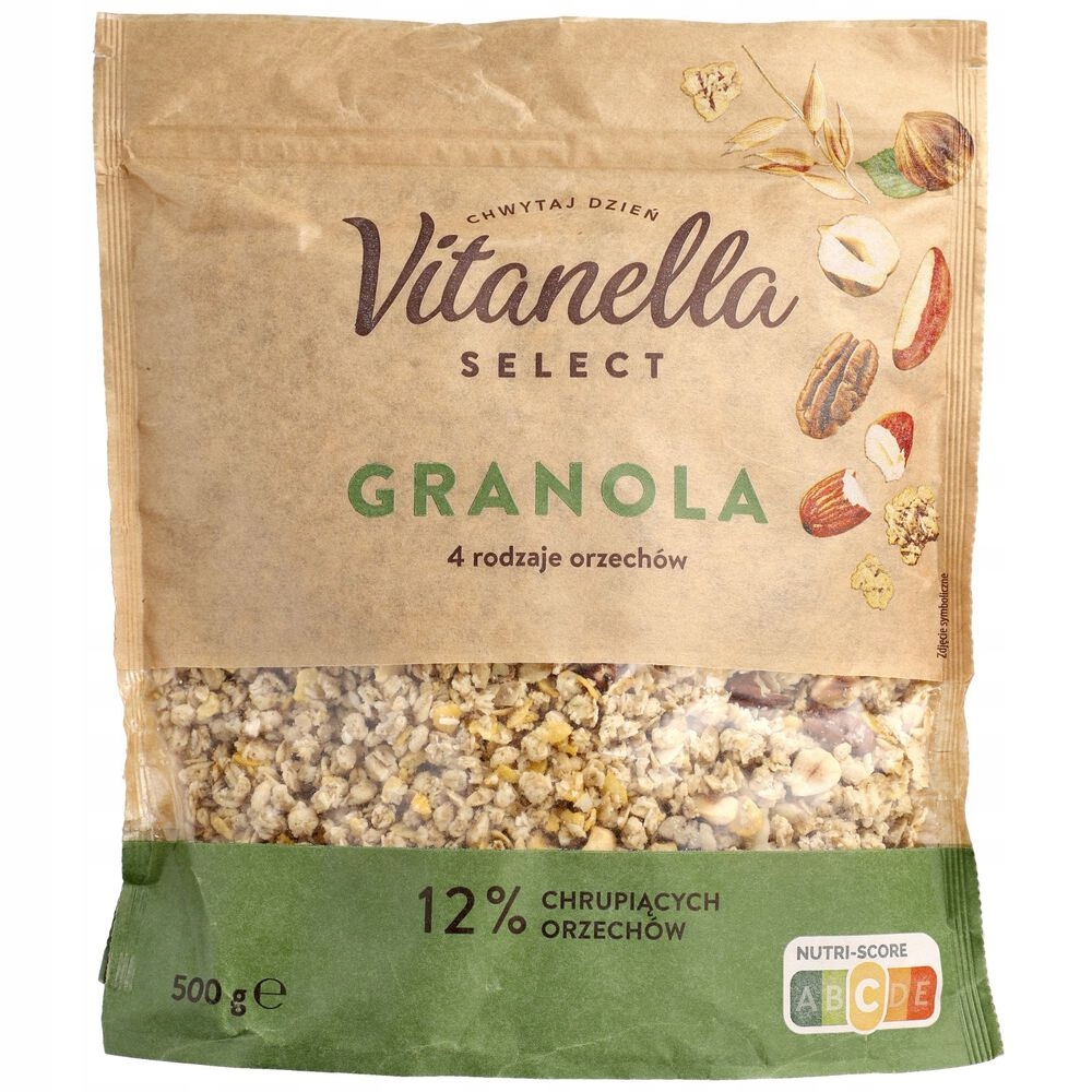 Vitanella Select Granola 4 rodzaje orzechów 500 g