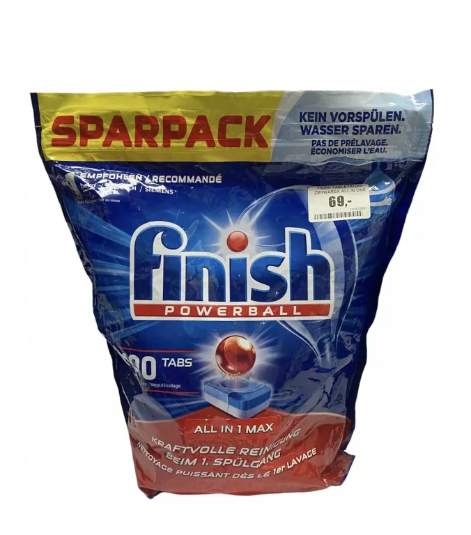 FINISH TABLETKI DO ZMYWAREK ALL IN ONE MAX 100 - 12639925791 ...