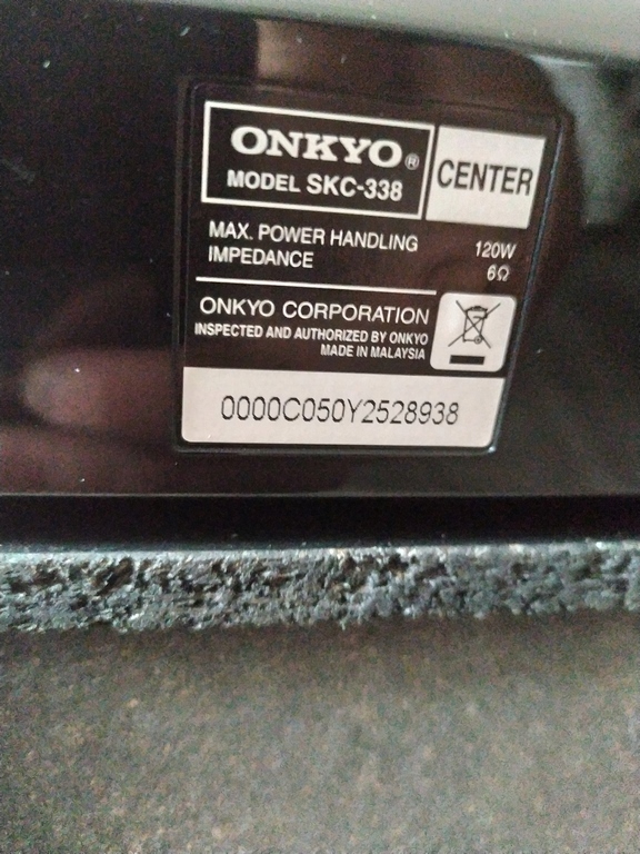 Onkyo SKW-338 Subwoofer SKF SKC SKR zestaw 11050054310
