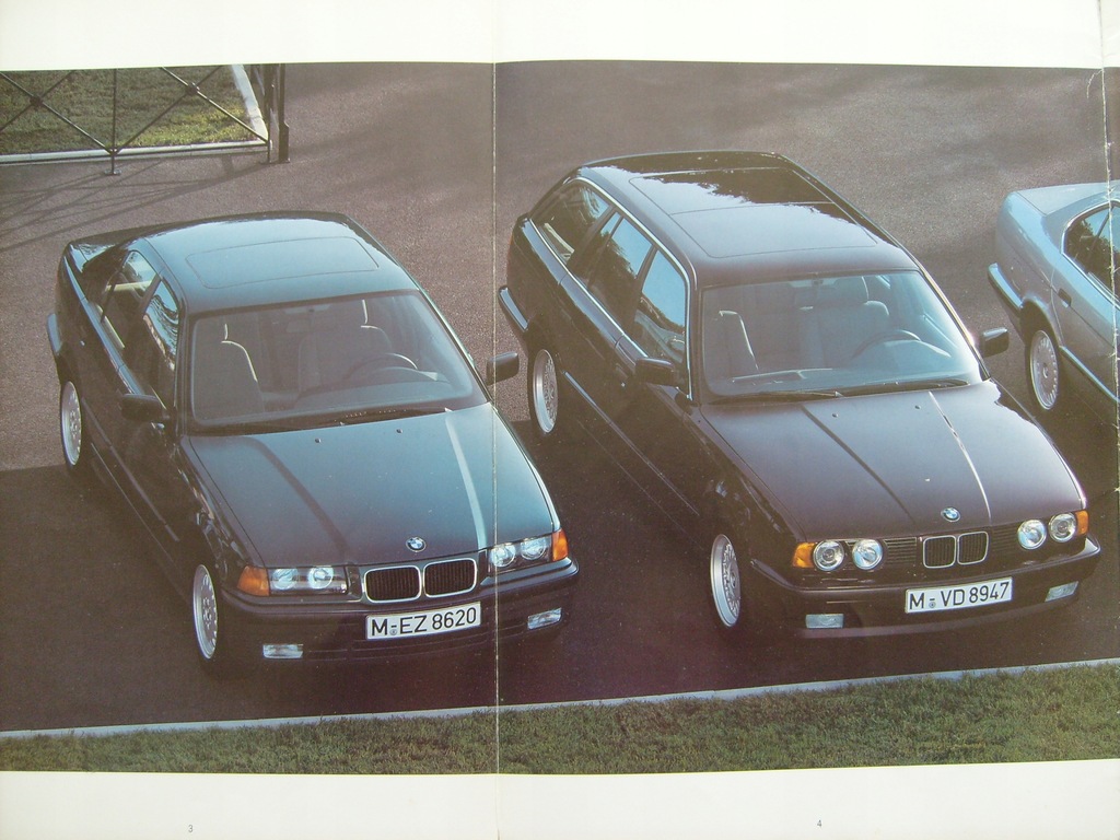 BMW seria 3 E36 + 5 E34 1992 silniki TURBODIESEL