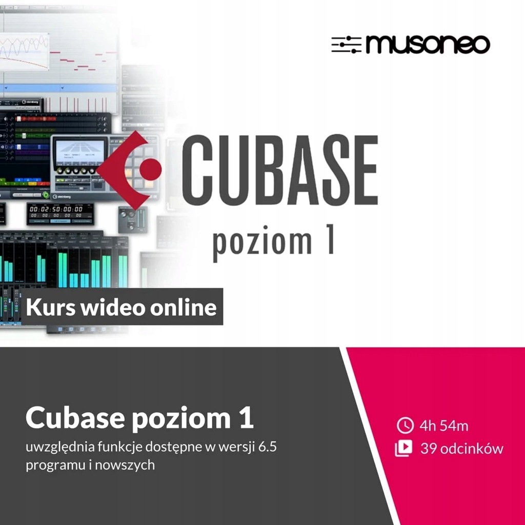 Musoneo Steinberg Cubase Poziom 1 - Kurs video PL