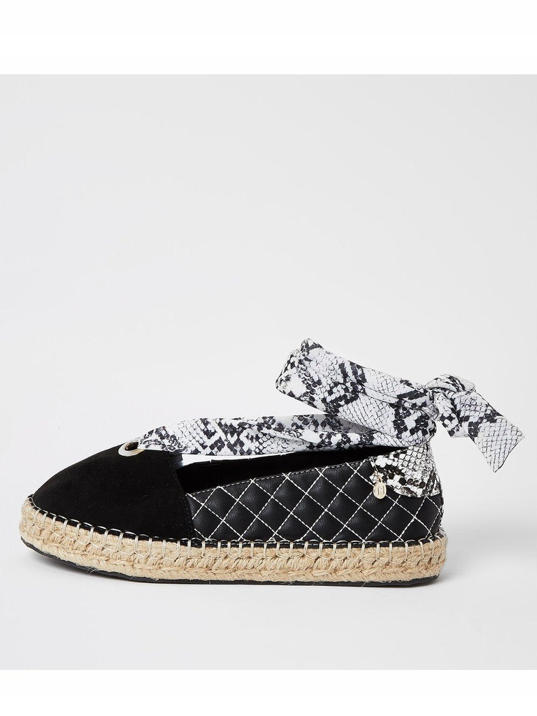 RIVER ISLAND DAMSKIE WIĄZANE ESPADRYLE__40