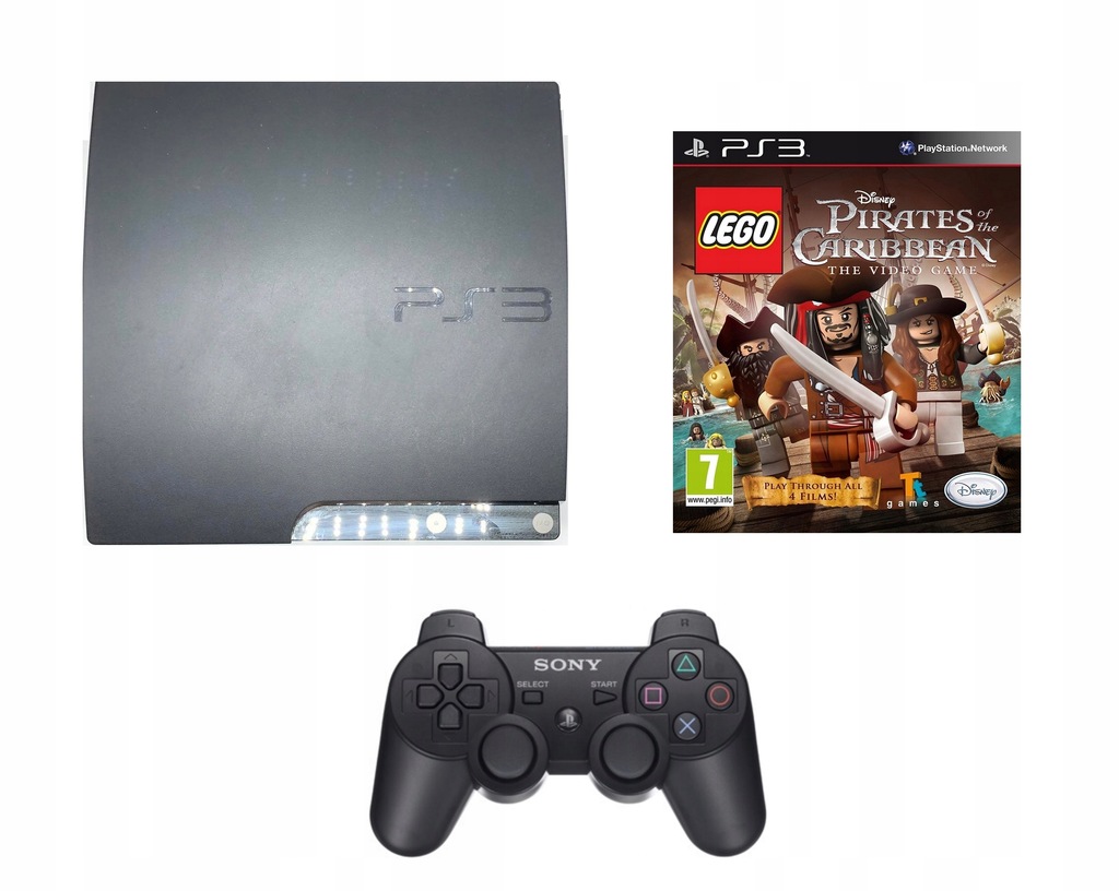 PS3 PlayStation 3 Slim 320GB + Pad + LEGO